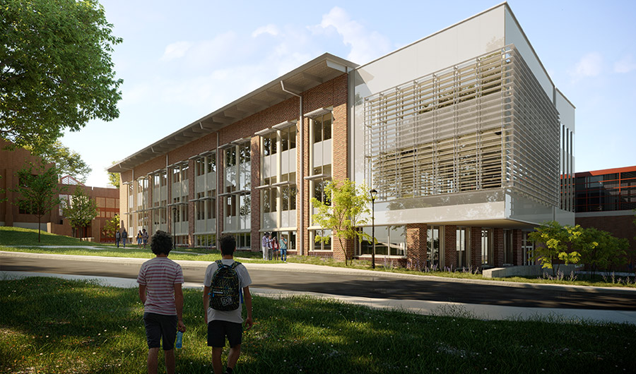 Exterior of New Fowler Academic Building